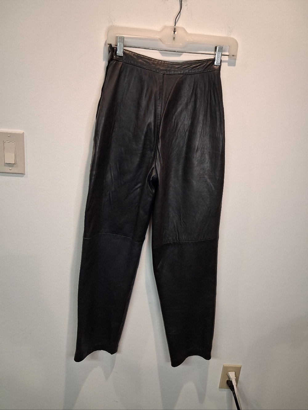 Vintage Michael Hoban Size 4 Black Leather Pants